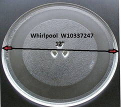 12&quot; Whirlpool Microwave W10337247 Plate/Tray Used Clean Condition - £33.13 GBP