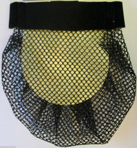 Equine Velvet Show Bow Horse Show Extra Large Net Snood Black Ribbon - $10.00