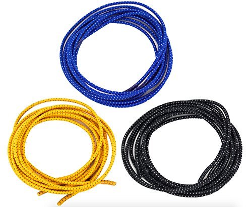 No Tie Stretch Shoelace 3-Pack - Save Time On Tying Shoes, Boots & Sneakers