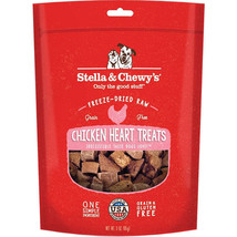 Stella And Chewys Dog Freeze-Dried Treat Chicken Hearts 11.5oz. - £40.17 GBP