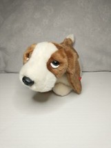 Vintage TY Realistic Bassett Hound Puppy Dog 12&quot; Plush Toy Stuffed Animal - £14.55 GBP