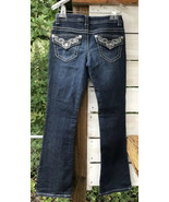 Paisley Sky Embroidered Dk. Wash Denim Jeans Jr. Women&#39;s Size 2 Stretch ... - £14.41 GBP