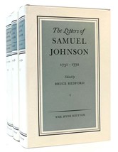 Bruce Redford The Letters Of Samuel Johnson 3 Volume Set 1731-1772, 1773-1776, 1 - £225.72 GBP