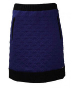 Maloka: Color Contrast Quilted Skirt - £62.89 GBP