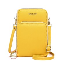 HOT 3 Layers Large Capacity Phone Pocket Shoulder Bag For Women Pu Leather Femal - £23.36 GBP