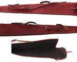 Full-Grain Leather Fleece Lined Shooting Hunting Sporting Gun Case 111TS... - £156.57 GBP