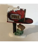 1988 Bear Mailbox Christmas Ornament Holiday Decoration Vintage XM1 - £4.66 GBP