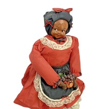 Caribbean Black Folk Art Doll Handmade 21 in Cloth Doll Creole Jamaican Vintage - £27.69 GBP