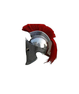 Viking Roman King Leonidas Spartan Helmet 300 Movie with Red Plum X-MAS ... - £52.69 GBP
