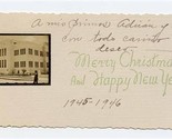 Sanidad Photo 1945-1946 Merry Christmas and Happy New Year Greeting Card  - £9.27 GBP