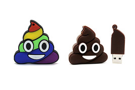 2.0 16gb 32gb 64gb 128gb Poop Turd Poo Emoji Face USB Flash Thumb Drive USA Ship - £11.36 GBP+