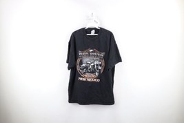 Vintage Y2K 2007 Mens XL Faded Motorcycle Rally Red River Run T-Shirt Black - £30.97 GBP