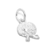 .925 Vintage Sunday Hat Sterling Silver Pendant Charm - $24.99