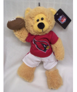 ARIZONA CARDINALS NFL FOOTBALL TEDDY BEAR 14&quot; Plush STUFFED ANIMAL Toy NEW - $27.80 CAD