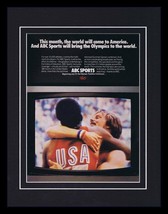 1984 ABC Sports Olympics Framed 11x14 ORIGINAL Vintage Advertisement  - £27.45 GBP