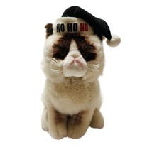 Gund Grumpy Cat Plush Stuffed Toy Animals With Christmas Hat Soft And Squishy - £7.91 GBP