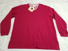 VTG Cherokee Plus Size NWT Berry Red Pullover Shirt 18W/20W 1X V-Neck Ca... - £7.06 GBP