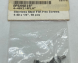APS Racing 44014F Stainless Steel Flat Hex Screws 4-40 x 1/4&quot; 10 pcs RC ... - £3.11 GBP