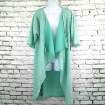 Lularoe Shirley Kimono Womens Small Green Duster Flowy Open Front Cardig... - £19.28 GBP