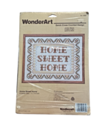 WonderArt Needlecraft Kit 5460 Home Sweet Home Jumbo Weave EASY TO SEE 1... - $237.21 MXN
