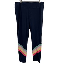 Boden Blue Rainbow Stripe Leggings Womens 16/18 - £23.05 GBP