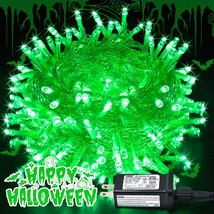 33Ft 100 Led Green Halloween Lights, 8 Modes Green Led Lights, Outdoor Waterproo - £26.88 GBP