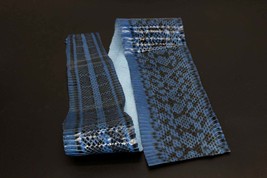 Snake Skin Leather Snakeskin Pelt Craft Supply Unbleached Distant blue - $13.74+