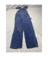 Vintage Sanforized Womens Overalls Blue Square Neck Cropped Pockets 60&#39;s S - £102.01 GBP