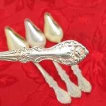 4X Fruit Orange Spoons Silverplate 5 7/8” Rose Ornate  - $9.98