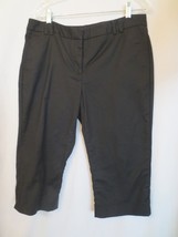 WOMENS KENAR Classic Black CAPRIS CROPPED DRESS PANTS SIZE 12  EUC - $12.00