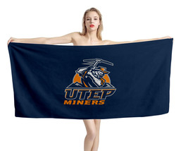 UTEP Miners NCAAF Beach Bath Towel Swimming Pool Holiday Vacation Gift - $22.99+