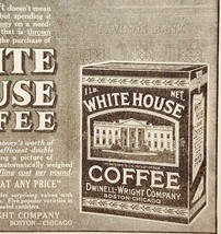 1923 White House Coffee National Thrift Advertisement Food Ephemera 3.75... - $19.99