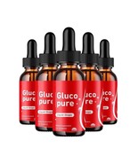 (5 Pack) Gluco Pure Liquid Drops, GlucoPure Blood Sugar &amp; Pressure Support - £50.28 GBP