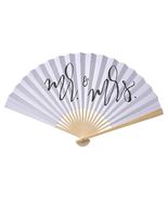 NEW Jumbo Mr. & Mrs. Hanging Fan Bridal Wedding Decor bamboo 24 inches - £11.17 GBP