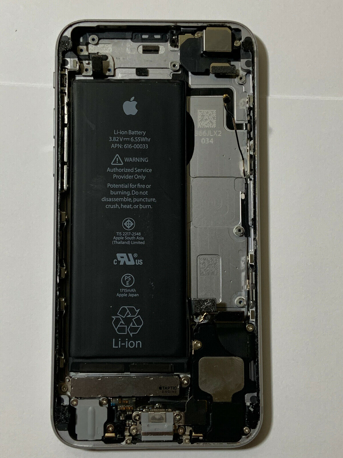 Apple iPhone 6S space gray original oem frame housing for part read A1633 - $19.80
