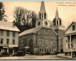 Methodist Church Springfield Vermont VT UNP American Art Photolux Postca... - £3.60 GBP