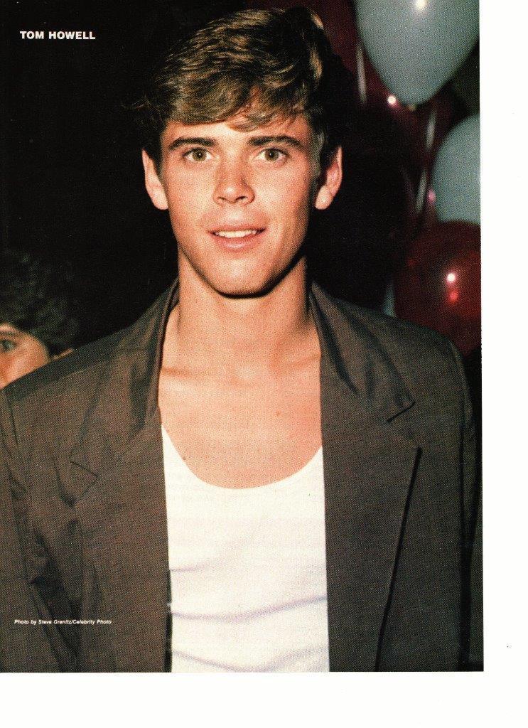 C Thomas Howell teen magazine pinup clipping brown dress coat vintage