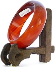 2.4&quot; China Certified Nature Red Chalcedony Jade Women&#39;s Bangle Bracelets... - £23.45 GBP