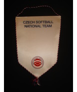 CZECH SOFTBALL ASSOCIATION - PENNANT - FLAG – BANNER – CZECH REPUBLIC - $8.54 CAD