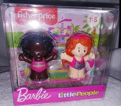 Barbie Fisher Price Little People Girl Figures in Swimsuits New - $5.82