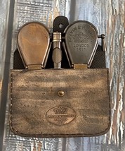 Antique Vintage Brass Monocular Binocular pirates Spyglass With Leather ... - $42.99