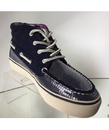 NEW SPERRY TOP-SIDER Betty Navy Jersey Sequin Casual Booties/Sneakers (S... - £31.89 GBP