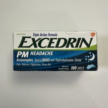 (1) Excedrin PM Headache Pain Reliever Caplets - 100 Count Exp 04/2025. - £12.20 GBP