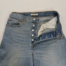 Levi's Ribcage Straight Women's Blue Cotton Blend Button Fly Jeans Size (26×26) image 4