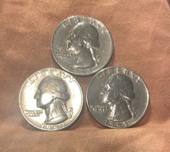 1965, 1967, &amp; 1968 Washington Quarter No Mint Mark, Lot 3. Rare - $60.55