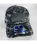 New Fanatics Corp Fundamental Adjustable Hat Camo Dark Grey Gray Cap - $24.01 CAD