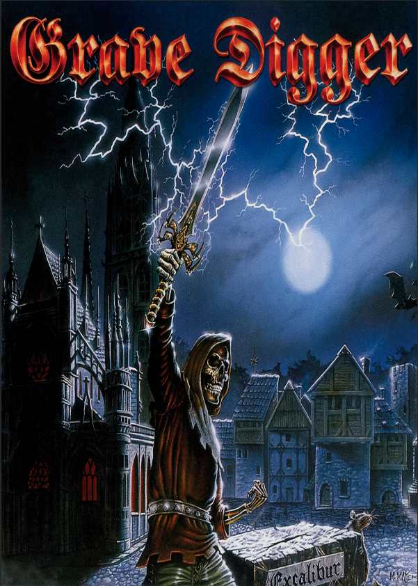 GRAVE DIGGER Excalibur FLAG CLOTH POSTER BANNER Thrash Metal CD - $20.00