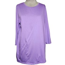 Purple Cotton Casual Top Size Small - £19.44 GBP