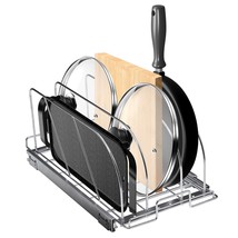 VEVOR Pan and Pot Rack, Expandable Pull Out Under Cabinet Organizer, Cookie Shee - £44.33 GBP