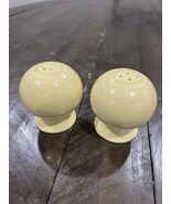 VTG Homer Laughlin Fiesta Pale Yellow Fiestaware Salt and Pepper Shakers... - $17.81